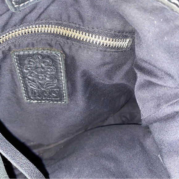 LUCKY BRAND Gray Black Patchwork
Suede Leather -Bucket Crossbody - Picture 8 of 12